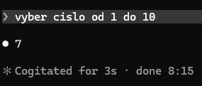 Claude Code na prosbu vyber číslo od 1 do 10 odpovídá 7